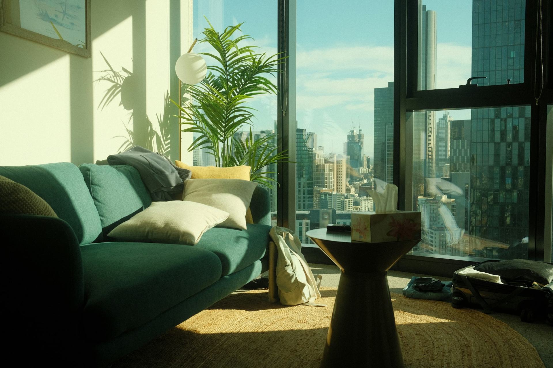 Reference photo · modern condo living room